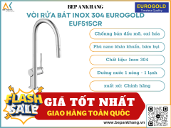 Vòi rửa bát inox 304 Eurogold  EUF515CR